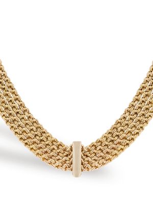Pragnell Vintage 1901-1910 Four Row Fancy Belcher Link necklace - Gold
