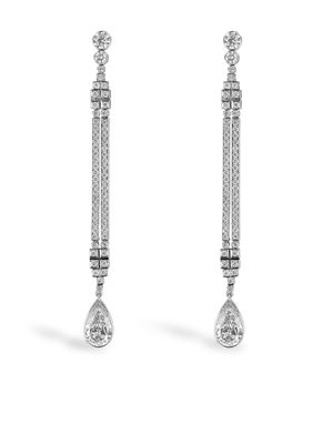 Pragnell Vintage 1911-1940 platinum Masterpiece diamond drop earrings - Silver