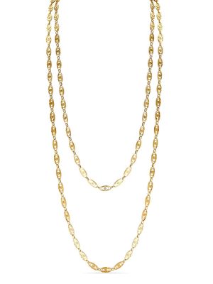 Pragnell Vintage Belle Epoque oval link chain necklace - Gold