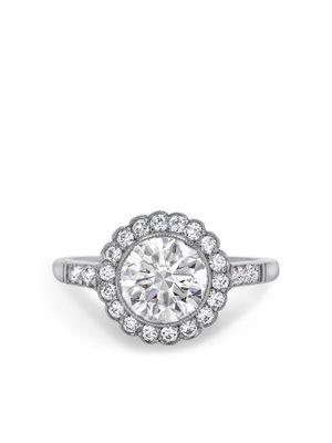 Pragnell Vintage platinum diamond ring - Silver