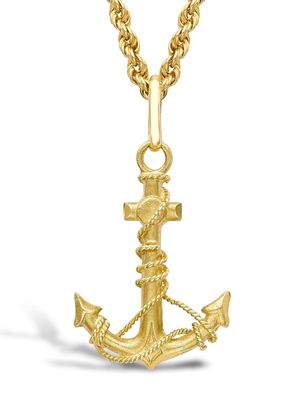 Pragnell Vintage Victorian 18kt yellow gold Anchor and Rope pendant
