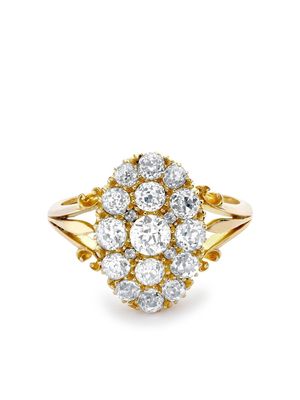 Pragnell Vintage Victorian pre-owned 18kt yellow gold diamond ring