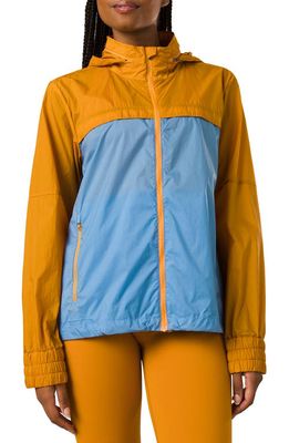 prAna Whistler Water Resistant Jacket in Deep Solstice Colorblock