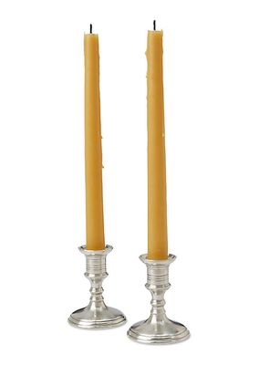 Prato 2-Piece Small Pewter Candlestick Set