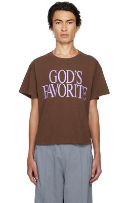 Praying Brown 'God's Favorite' T-Shirt