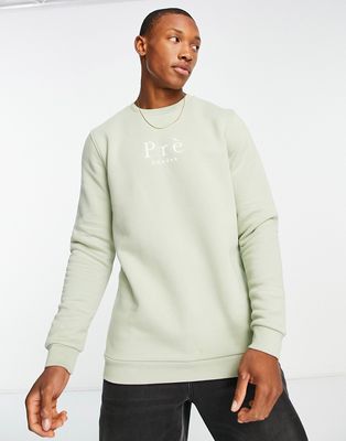 Pre London core sweatshirt in sage-Green