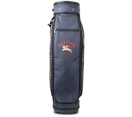 Pre-Owned Burberry Golf Bag Haymarket Check Bac kpack