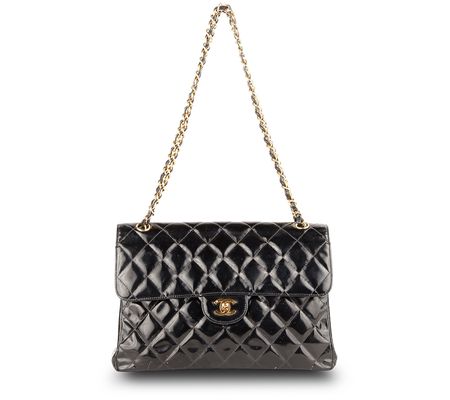 Pre-Owned Chanel Double Sided Flap Bag Black