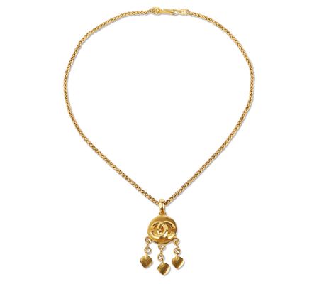 Pre-Owned Chanel Round Bijoux CC Pendant Gold