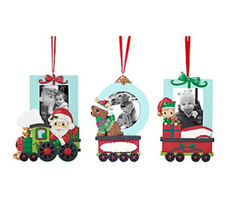 Precious Moments 1st Christmas Baby Holiday Tra in Photo Frame