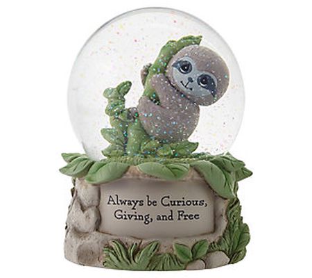 Precious Moments' Always Be Curious, Giving, Fr ee Snow Globe