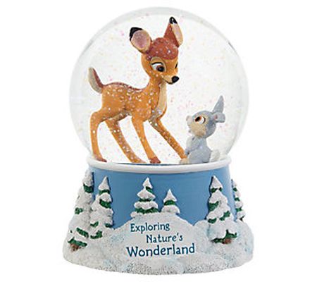 Precious Moments Disney Bambi Winter Snow Globe