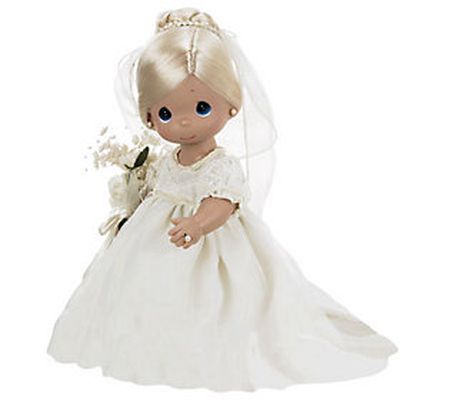 Precious Moments Enchanted Bride Blonde 12" Vin yl Doll