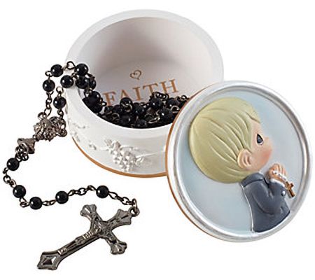 Precious Moments Faith Light That Guides You Bo y Rosary Box