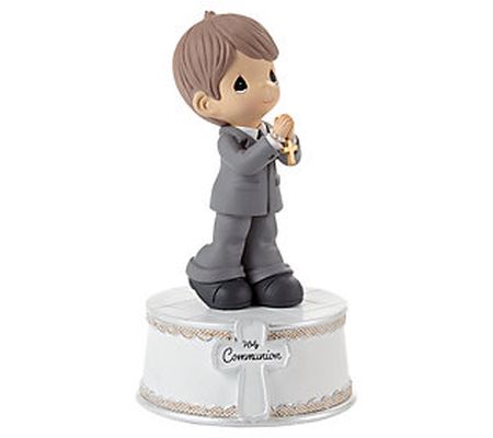 Precious Moments' First Communion Boy Musical W ind Up Figurine