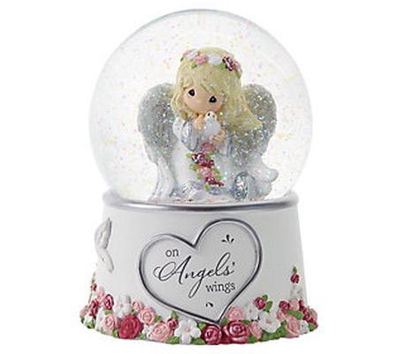 Precious Moments' On Angels' Wings Musical Snow Globe