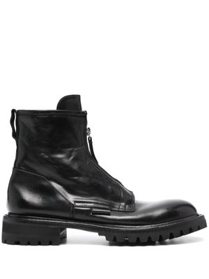 Premiata 40mm leather ankle boots - Black