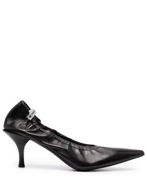 Premiata 75mm heel leather pumps - Black