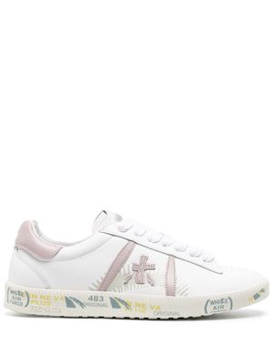 Premiata Andy logo-patch panelled sneakers - White
