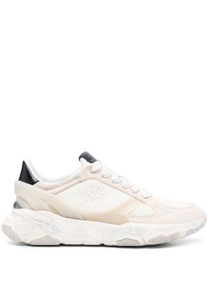Premiata Buffly panelled suede sneakers - Neutrals
