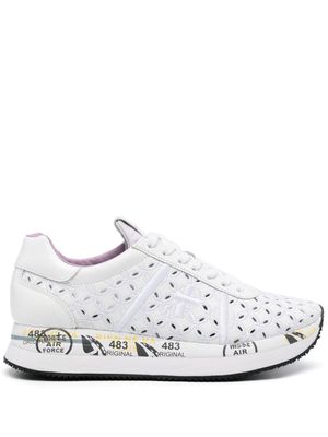 Premiata Conny broderie-anglaise sneakers - White
