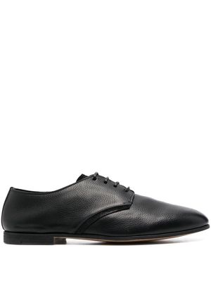 Premiata grained-texture leather derby shoes - Black