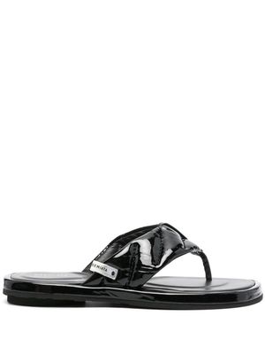 Premiata high-shine-detailing sandals - Black
