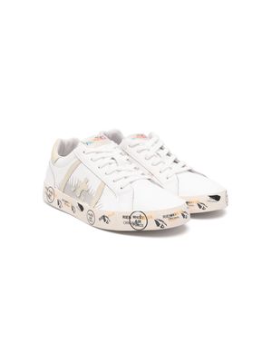 Premiata Kids Andy leather sneakers - White