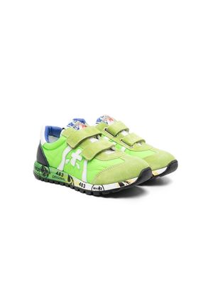 Premiata Kids Lucy touch strap sneakers - Green
