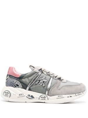 Premiata Layla low-top lace-up sneakers - Grey