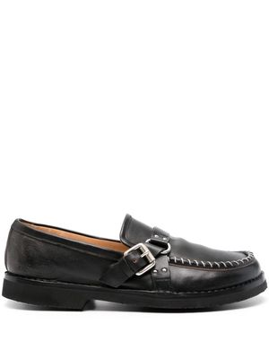 Premiata leather buckle loafers - Black