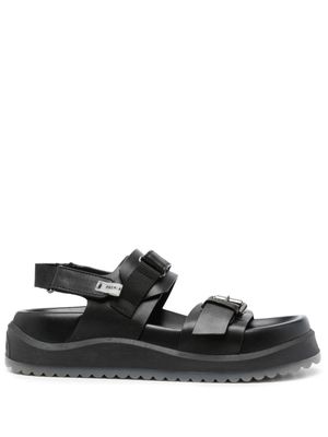 Premiata leather platform sandals - Black