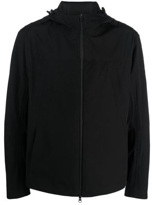 Premiata logo-print hooded jacket - Black