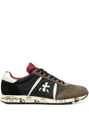 Premiata Lucy panelled low-top sneakers - Green