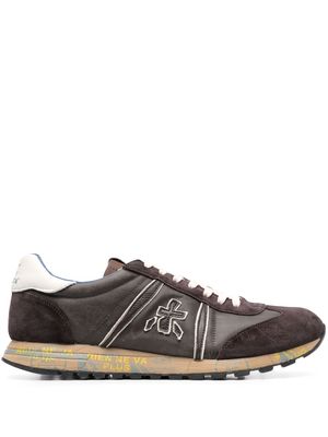 Premiata Lucy panelled sneakers - Brown