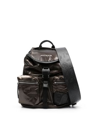 Premiata Lyn logo-lettering backpack - Brown