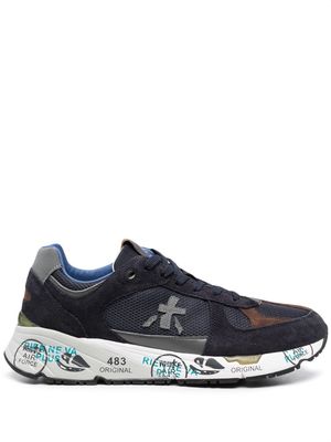 Premiata Mase panelled low-top sneakers - Blue