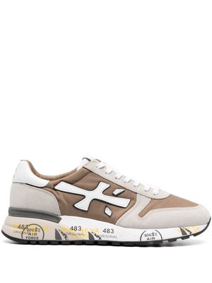 Premiata Mick panelled lace-up sneakers - Brown