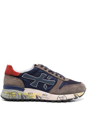 Premiata Mick panelled leather sneakers - Blue