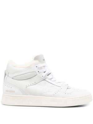 Premiata Mid-Quinn leather sneakers - White