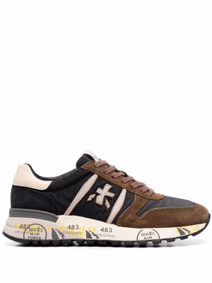 PREMIATA panelled low-top trainers - Brown