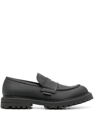Premiata penny-slot faux-leather loafers - Black