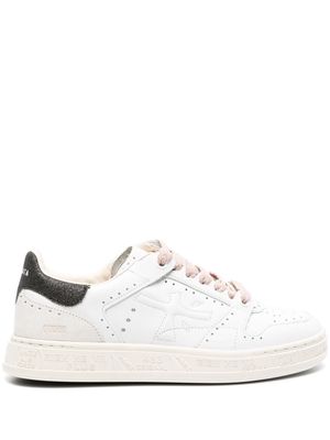Premiata perforated leather sneakers - White