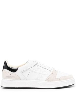 Premiata Quinn panelled lace-up sneakers - White