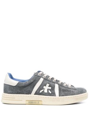 Premiata Russell logo-patch sneakers - Grey