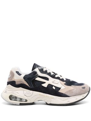 Premiata Sharky panelled low-top sneakers - Blue