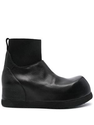 Premiata sock-style leather ankle boots - Black