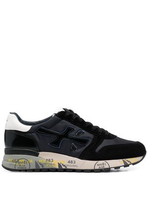 Premiata stamp-effect leather sneakers - Blue