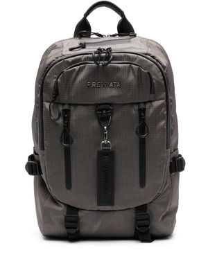 Premiata Venture logo-plauqe backpack - Grey