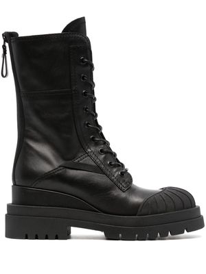 Premiata Yukon lace-up leather boots - Black